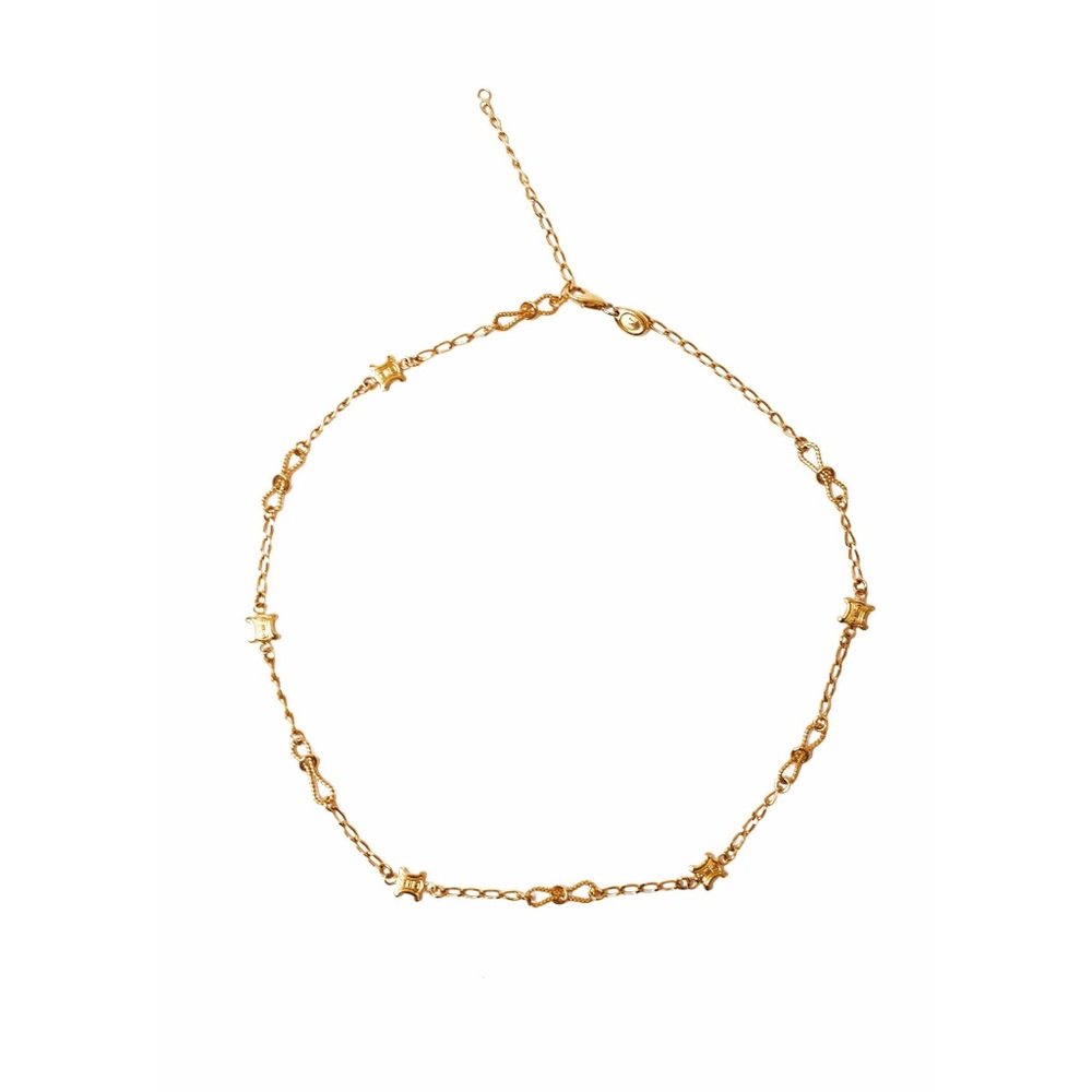 Vintage Rare 70s Celine Triomphe Necklace